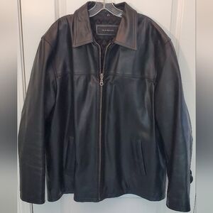 Jim and Mary Lou Genuine Leather Jacket: Size Large